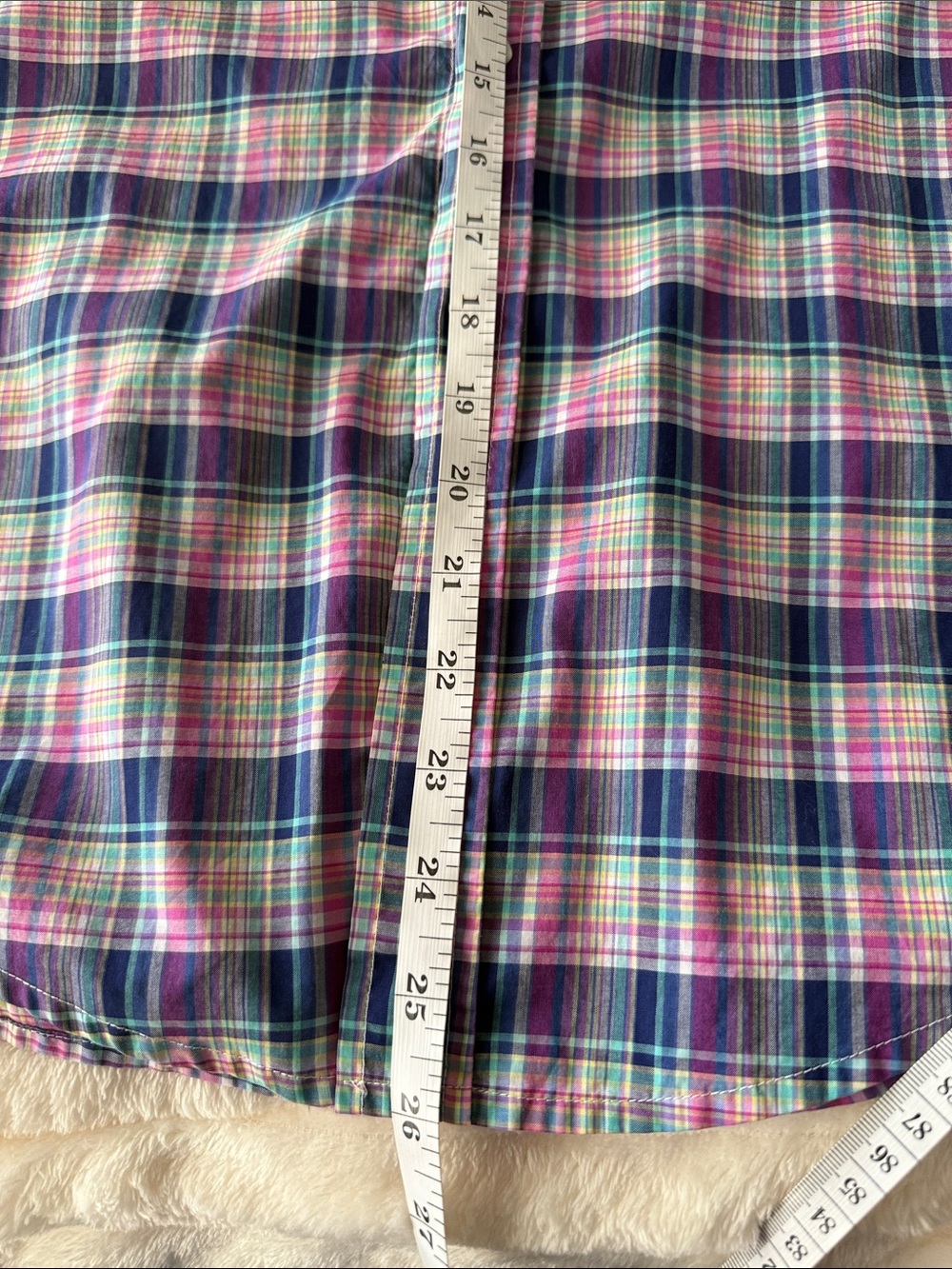 Frank & Eileen Barry Plaid Preppy Button-Down Shirt Women’s Medium - Picture 9 of 9